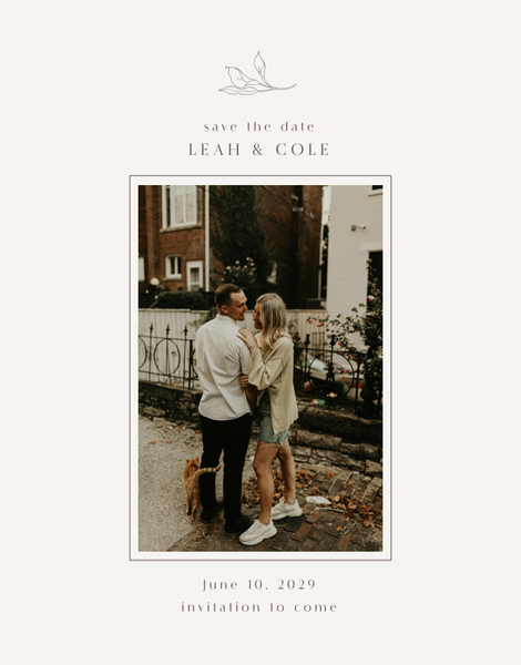Arum Photo | Light Oatmeal | Zola Save The Dates