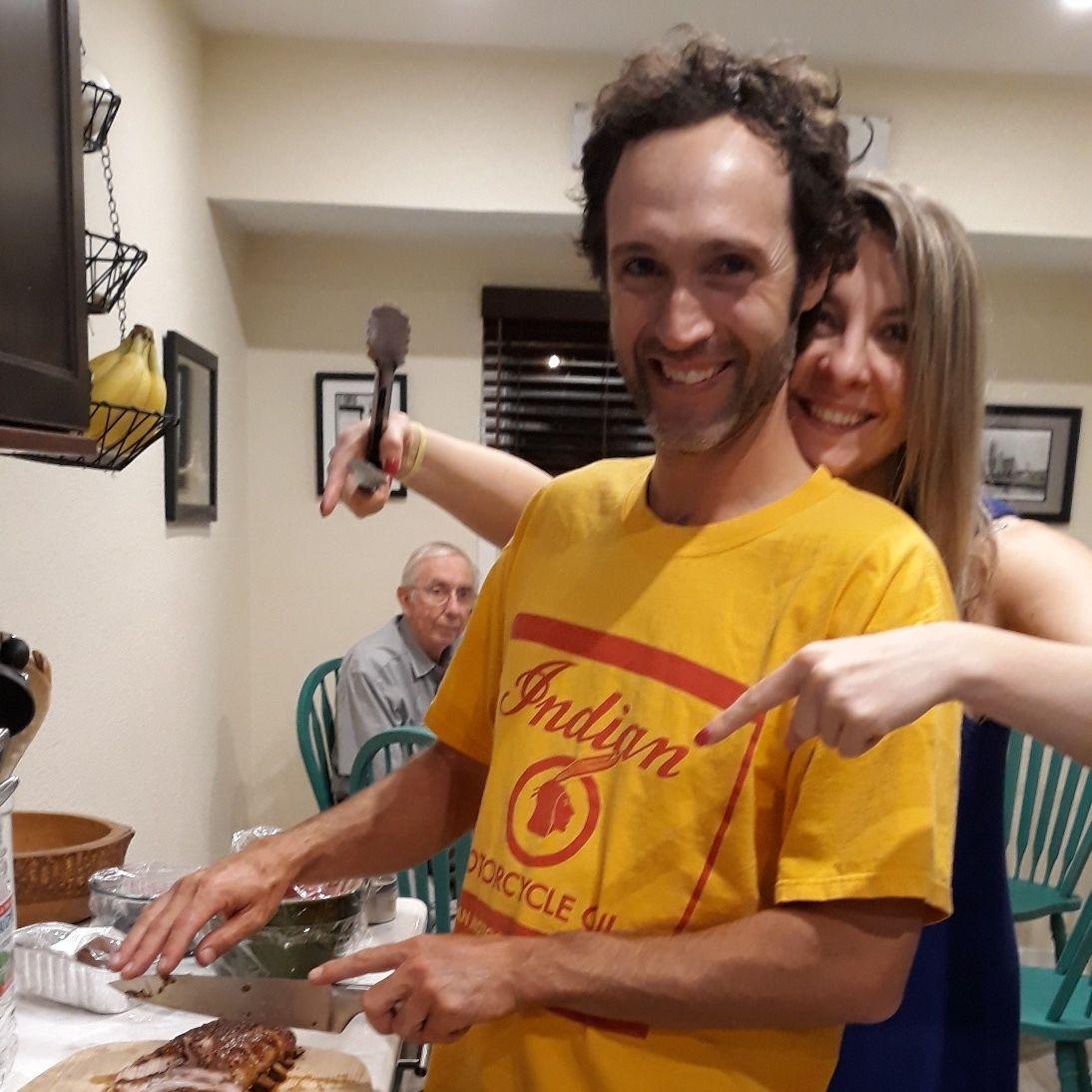 Matt loves to cook ribs!