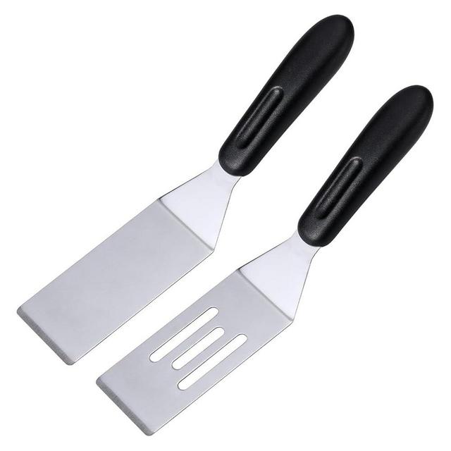 2 Pack Mini Spatula Stainless Steel Small Spatula For Kitchen, Metal Spatula For Cooking Brownie Cookie Lasagna, Pie Server Spatula, Cake & Pancakes Serving Spatulas