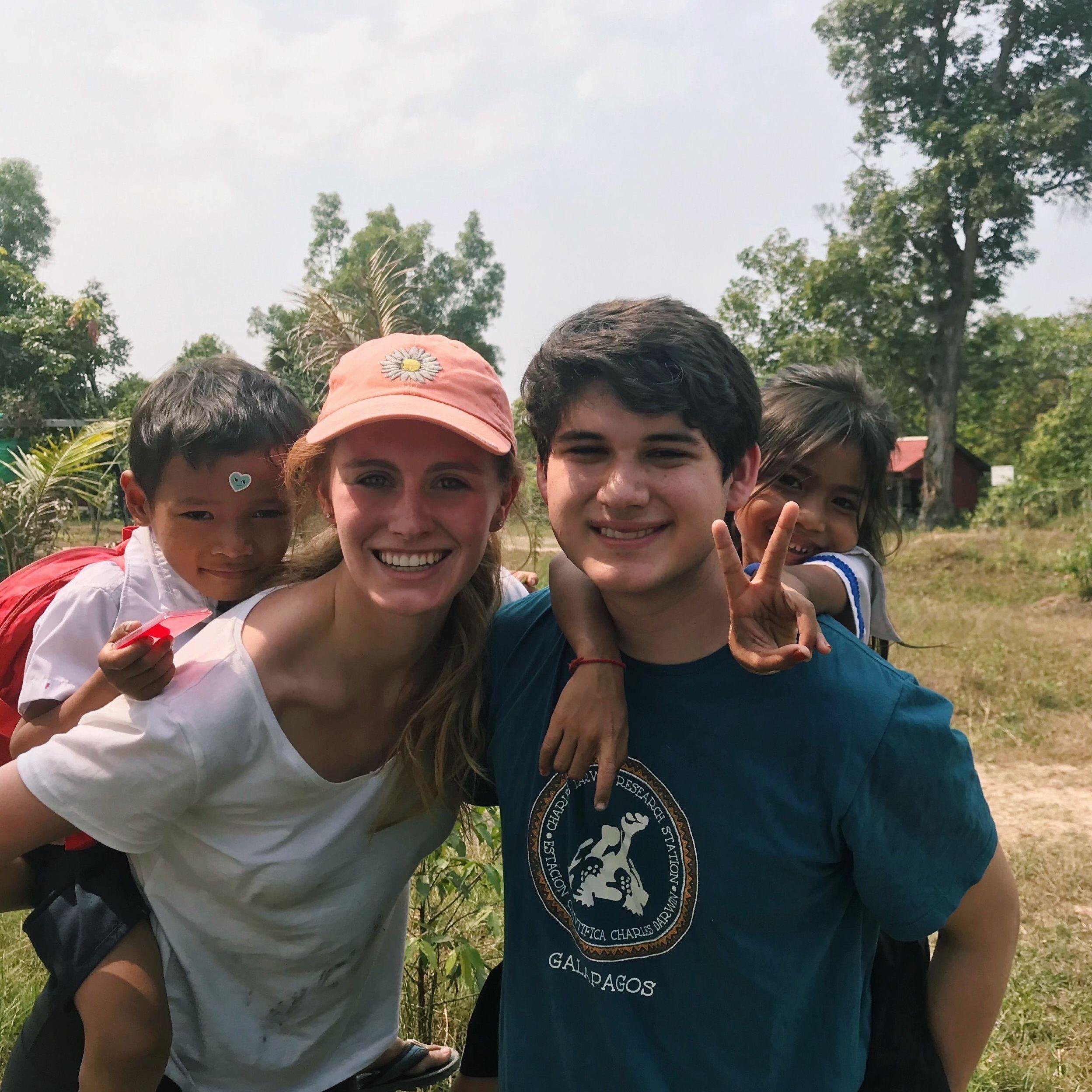 Spending the day at a elementary school in Cambodia