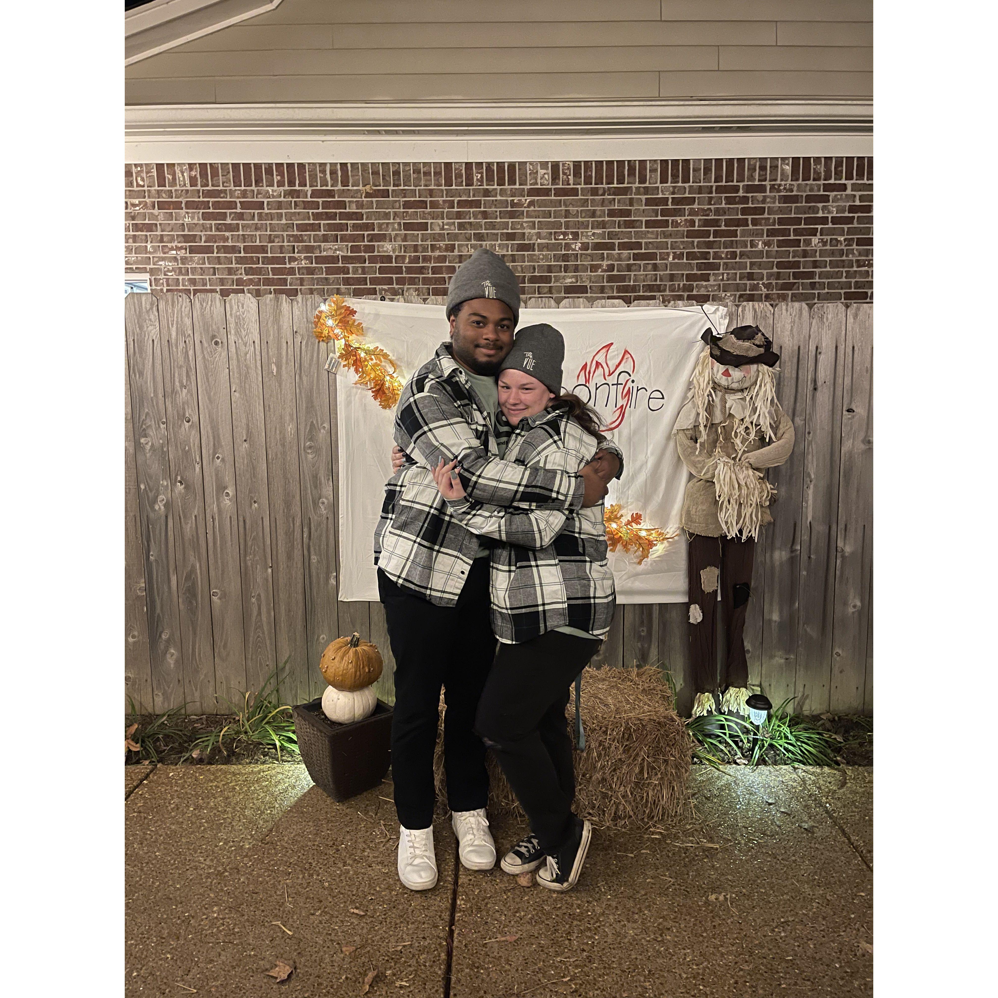 Our second time going to the Vue bonfire where we first met in 2021