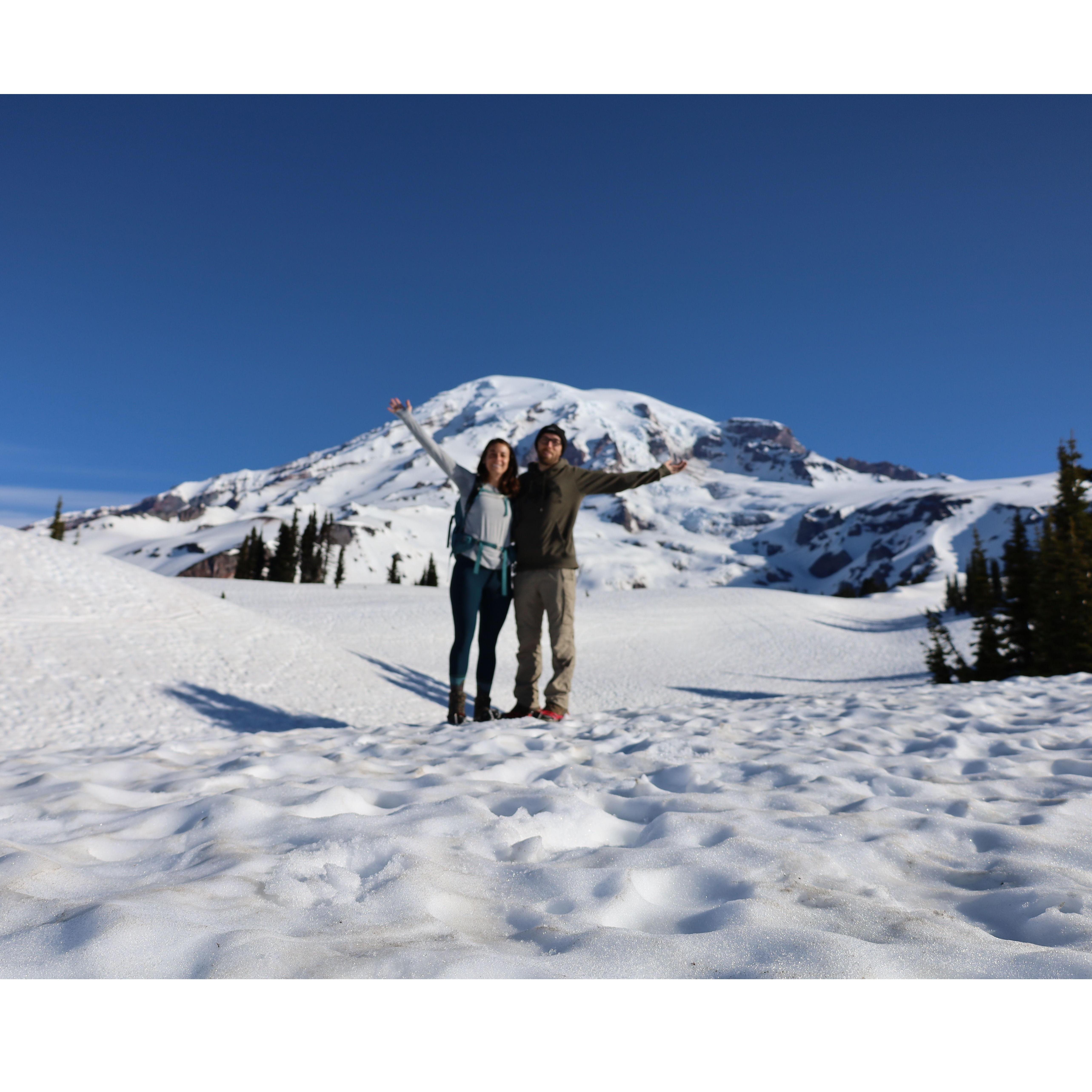Mount Rainier National Park on the way up to panorama point.