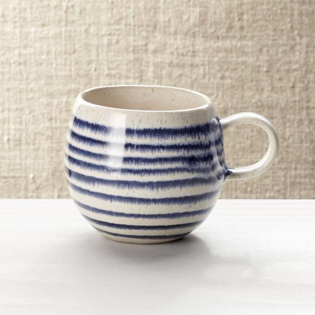 Lina Blue Stripe Coffee Mug