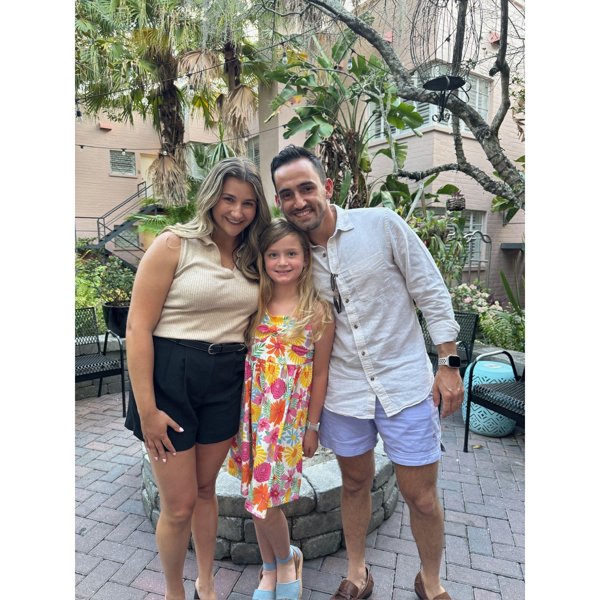 Us with our beautiful flower girl Kennedy- We love you to pieces Kenney-butt!