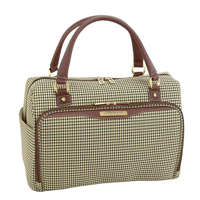 London Fog Oxford III Cabin Bag, Olive, Carry-On 17-Inch