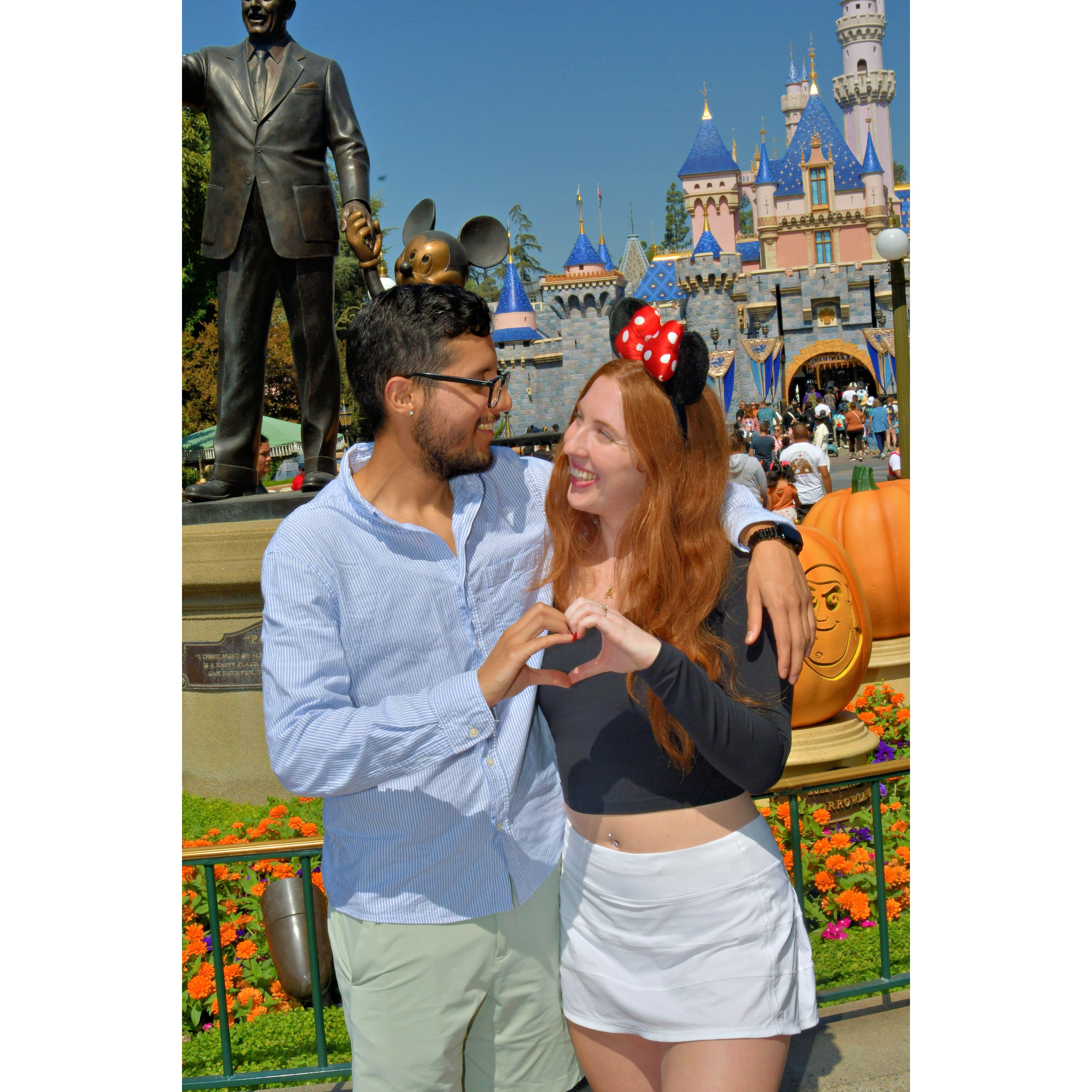 First time at Disneyland together