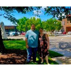 We had coffee with Jenna’s roommate on the square in Murfreesboro on Memorial Day, and then a veteran sitting there took our picture.