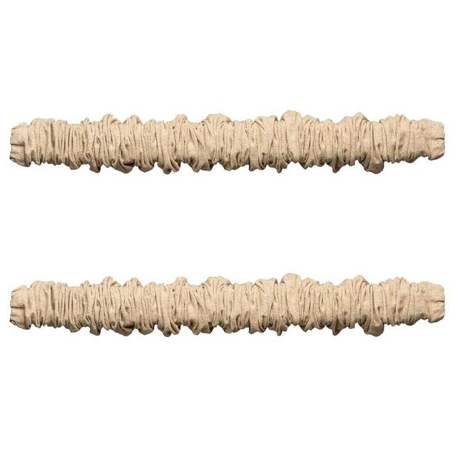 Fabric Cord Cover & Chandelier Chain Cover 2 Pack 6Feet Length for Chandelier Lighting Wires Natural Burlap Easy to Install (Brown)