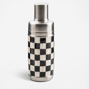 MacKenzie-Childs Courtly Check 3260 Enamel Cocktail Shaker