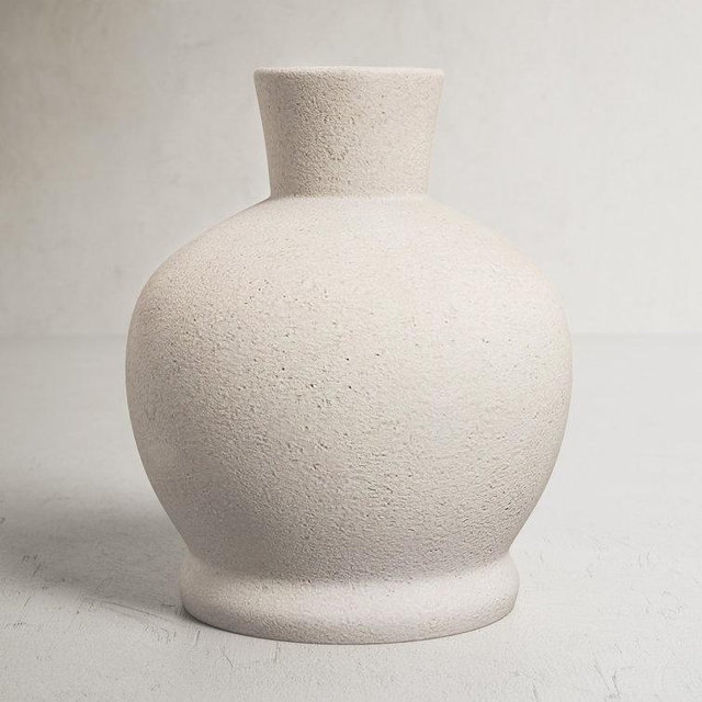 Baughman Off White 11'' Terracotta Table Vase (Set of 2)