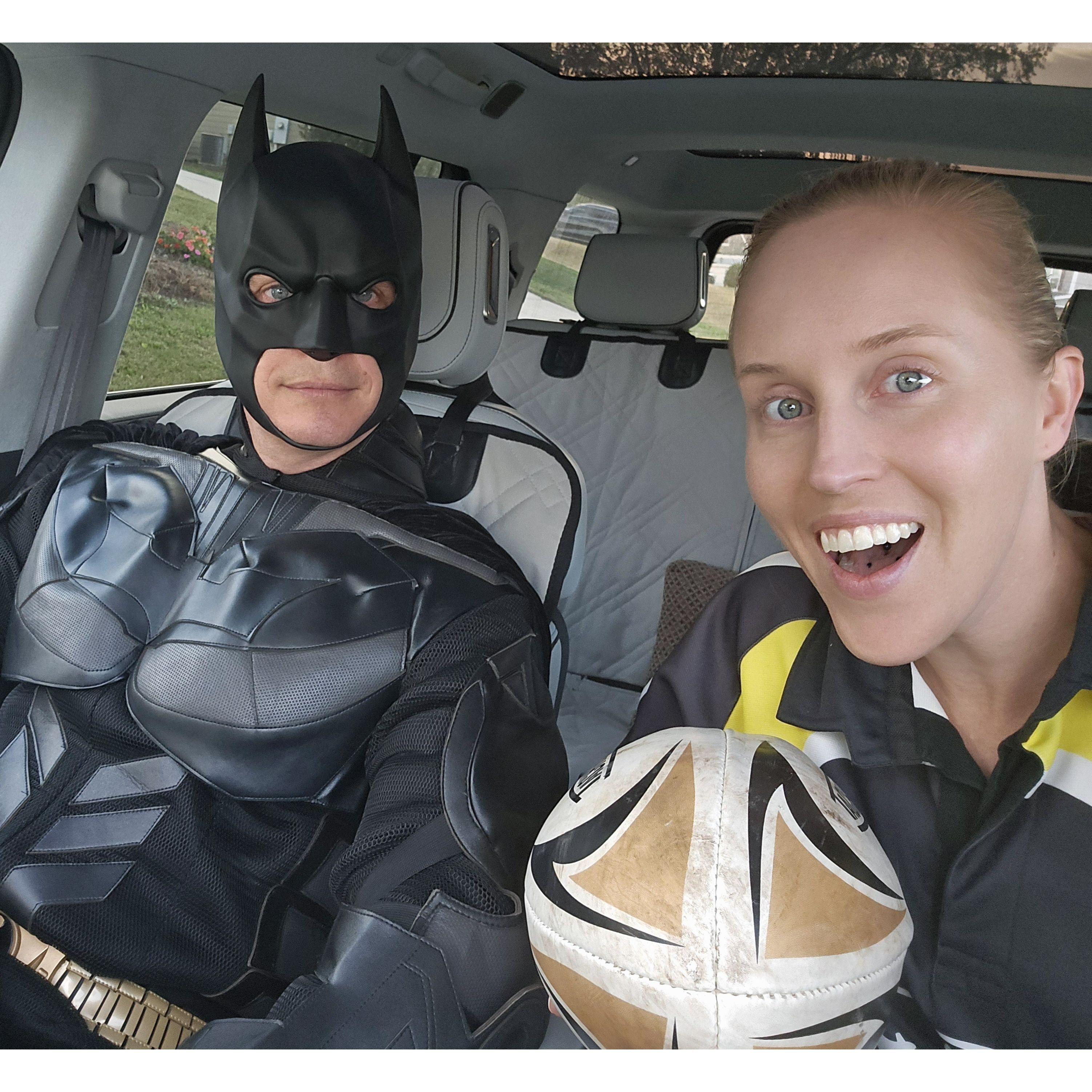 Trick-or-Treating 2024, Batman and Rugby