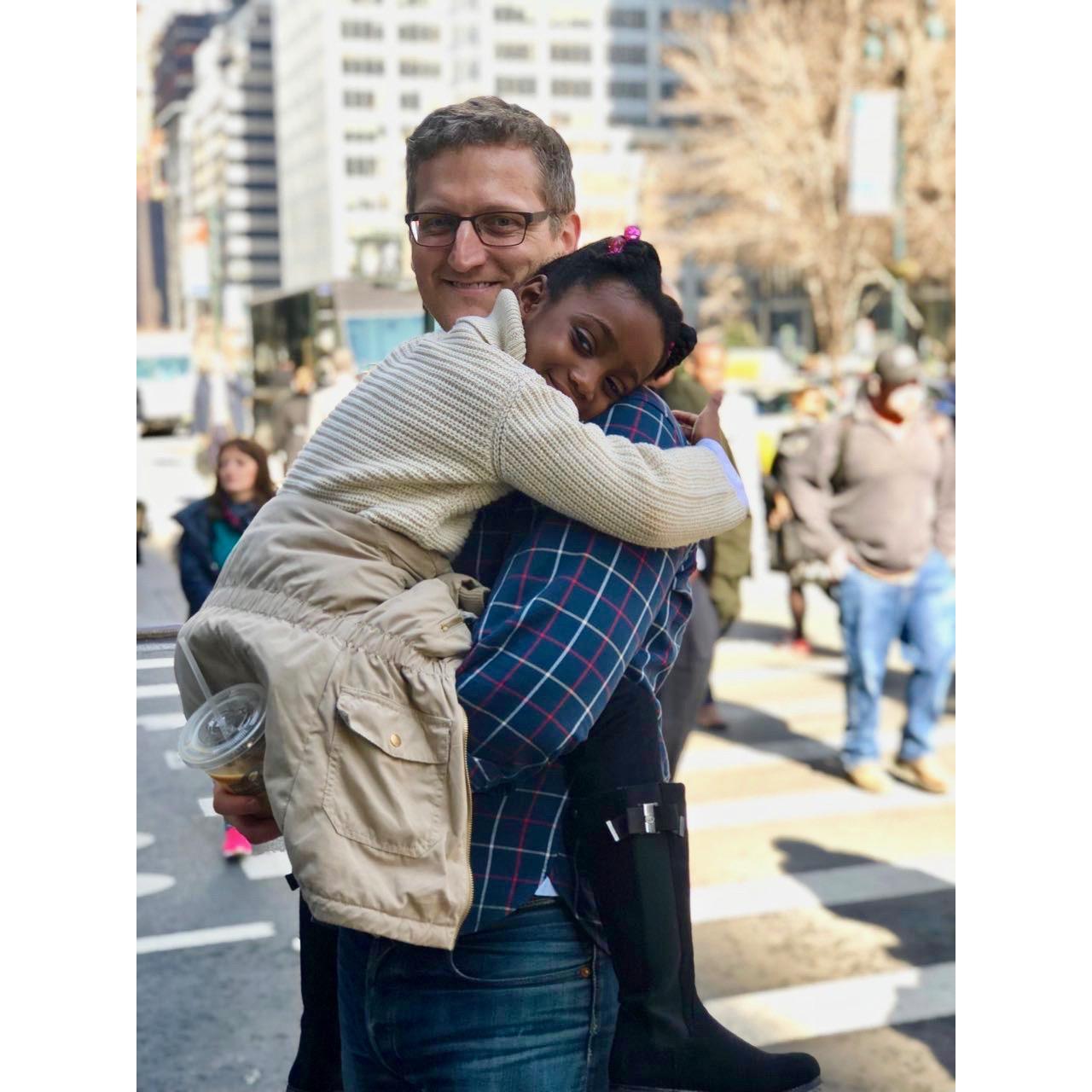 Happy in Manhattan.