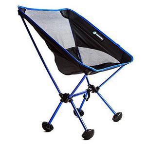 Terralite Portable Camp / Beach Chair Perfect For Beach, Camping, Backpacking, & Outdoor Festivals. Compact & Heavy Duty (Supports 350 lbs). Includes TerraGrip Feet- Won't Sink In the Sand or Mud.