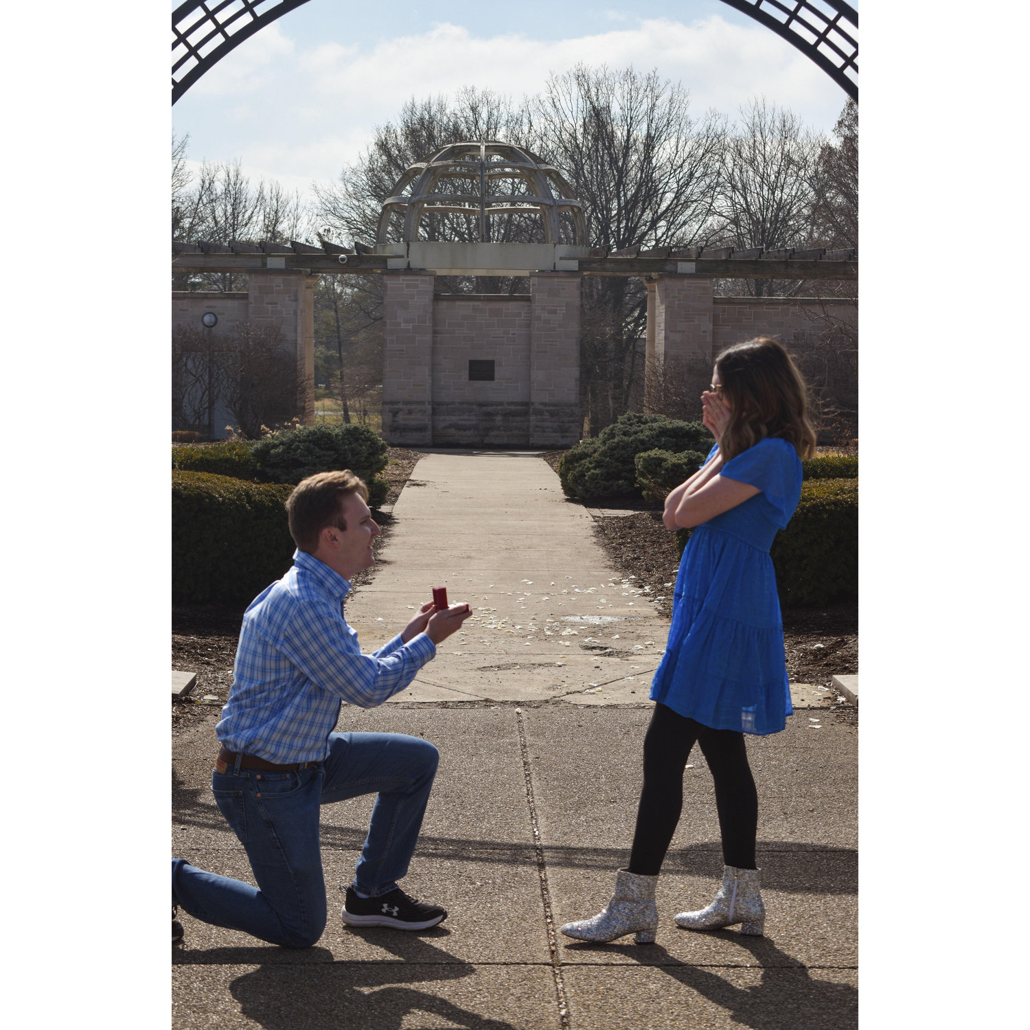 The exact moment he proposed!