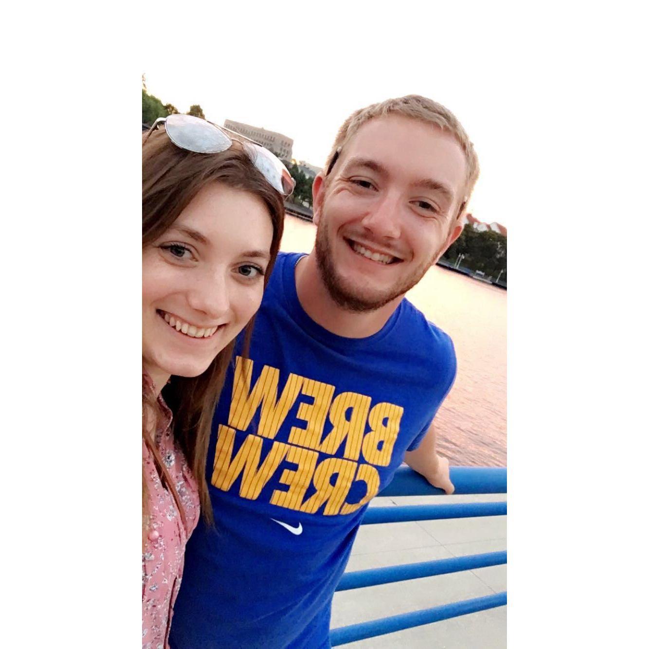 Derek came to visit my hometown for the first time