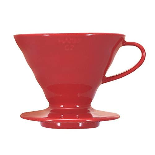 Hario VDC-02R V60 Coffee Dripper, Size 02, Red