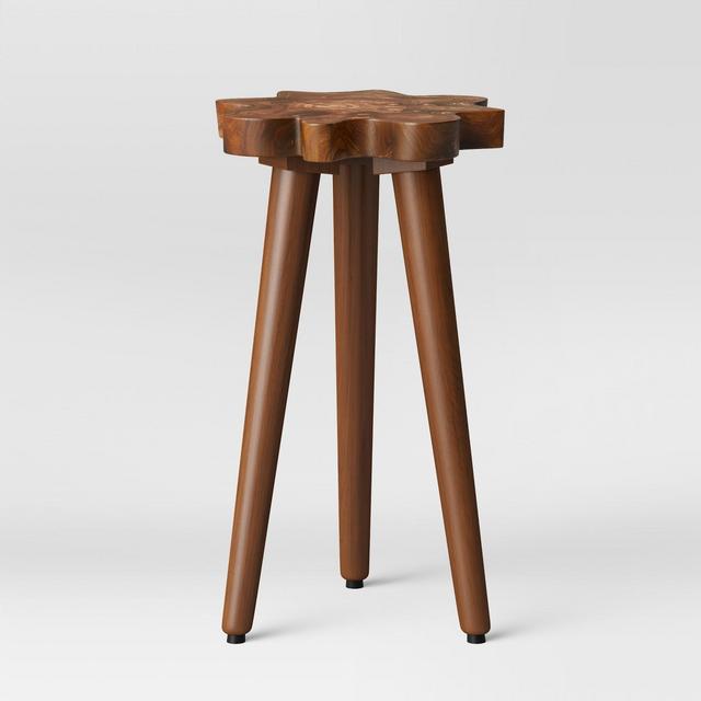 Buckland Live Edge Accent Table Brown - Threshold™