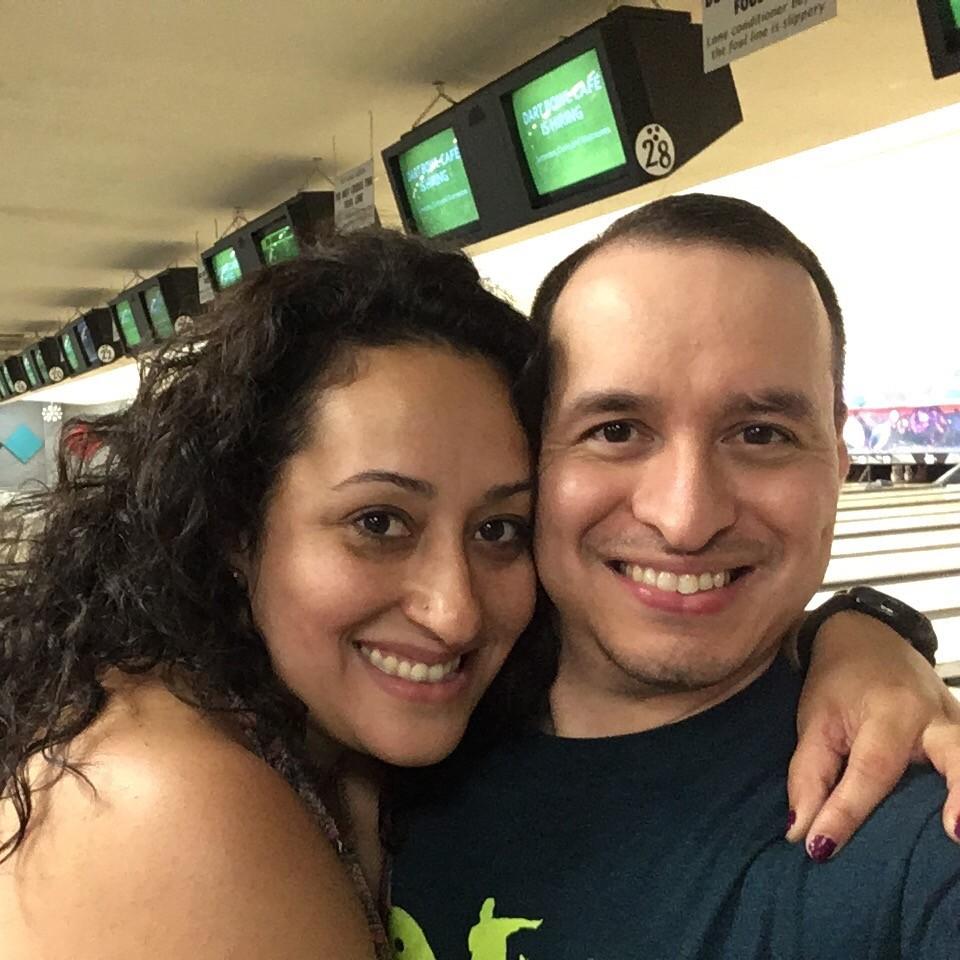Our first bowling date.