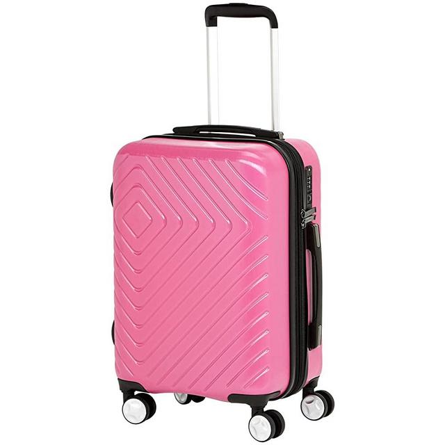 AmazonBasics Geometric Luggage Expandable Suitcase Spinner with Built-In TSA Lock and Wheels