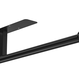 ASTOFLI Paper Towel Holder Under Cabinet No Drilling, Self Adhesive Paper Towel Holder Wall Mount for Kitchen Rack, Under Counter Napin Holder No Drill, 304 Stainless Steel Matte Black