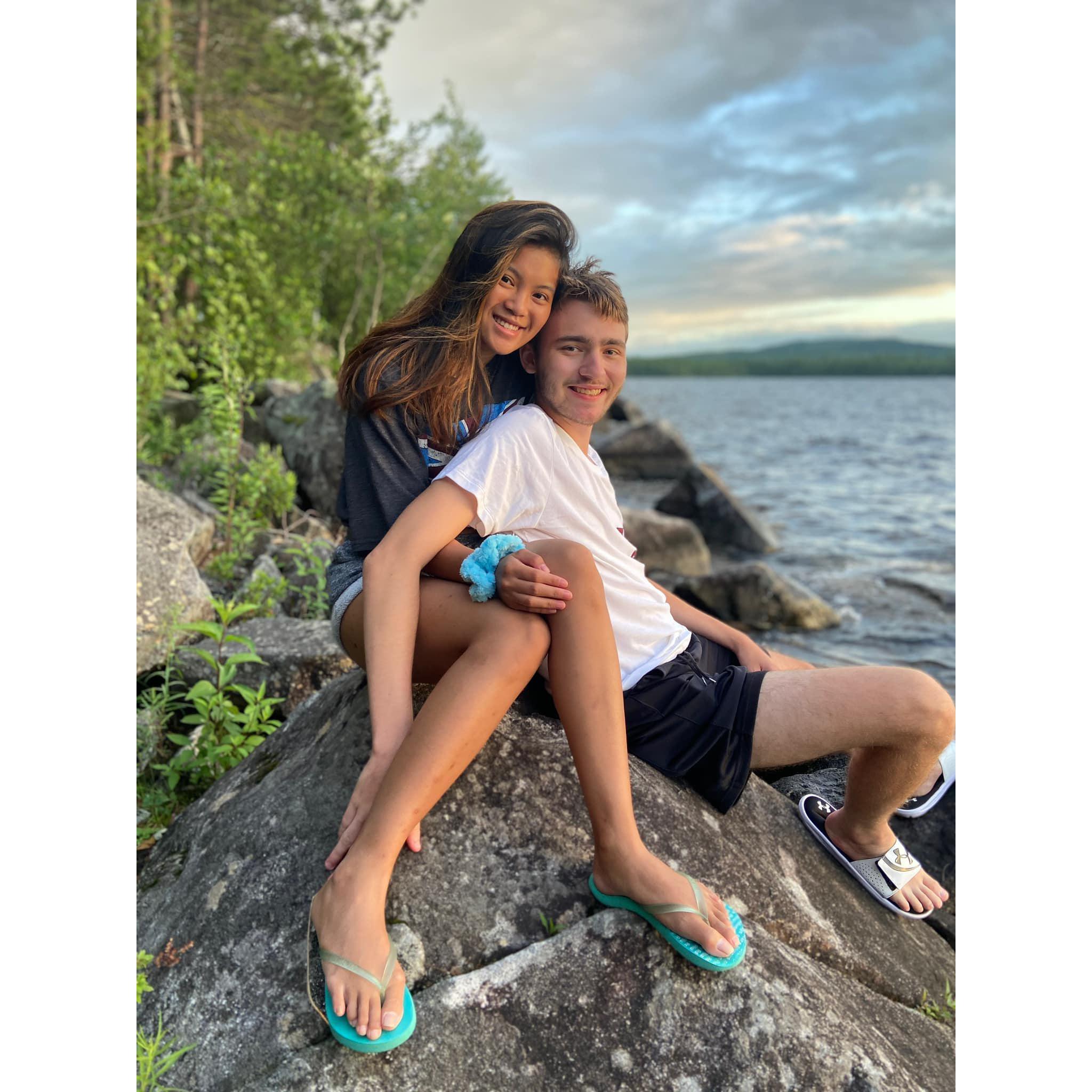 2020: Ryan and Lyndsey's first family vacation with the Lougheeds