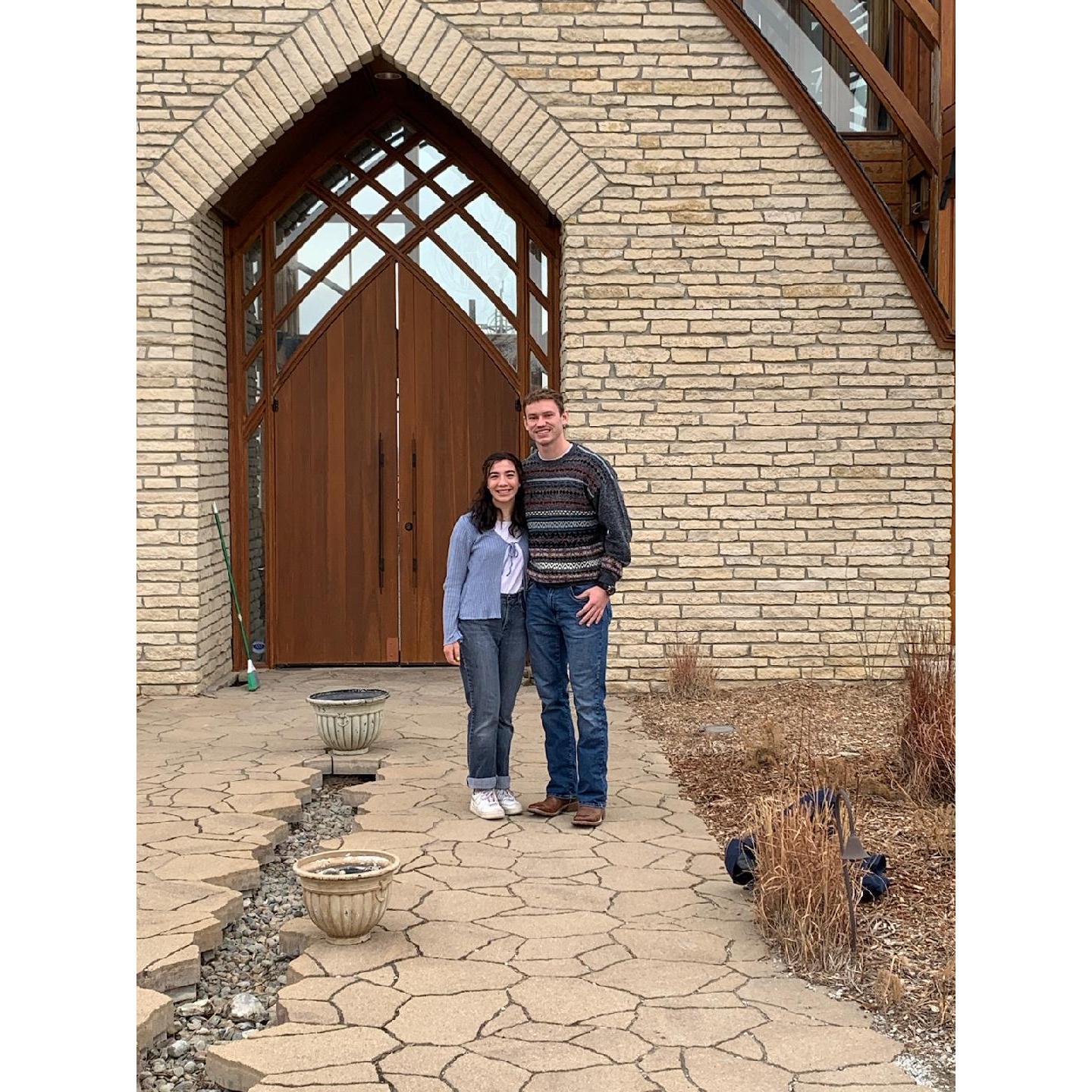 1/15/23 Our first date at the Holy Family Shrine