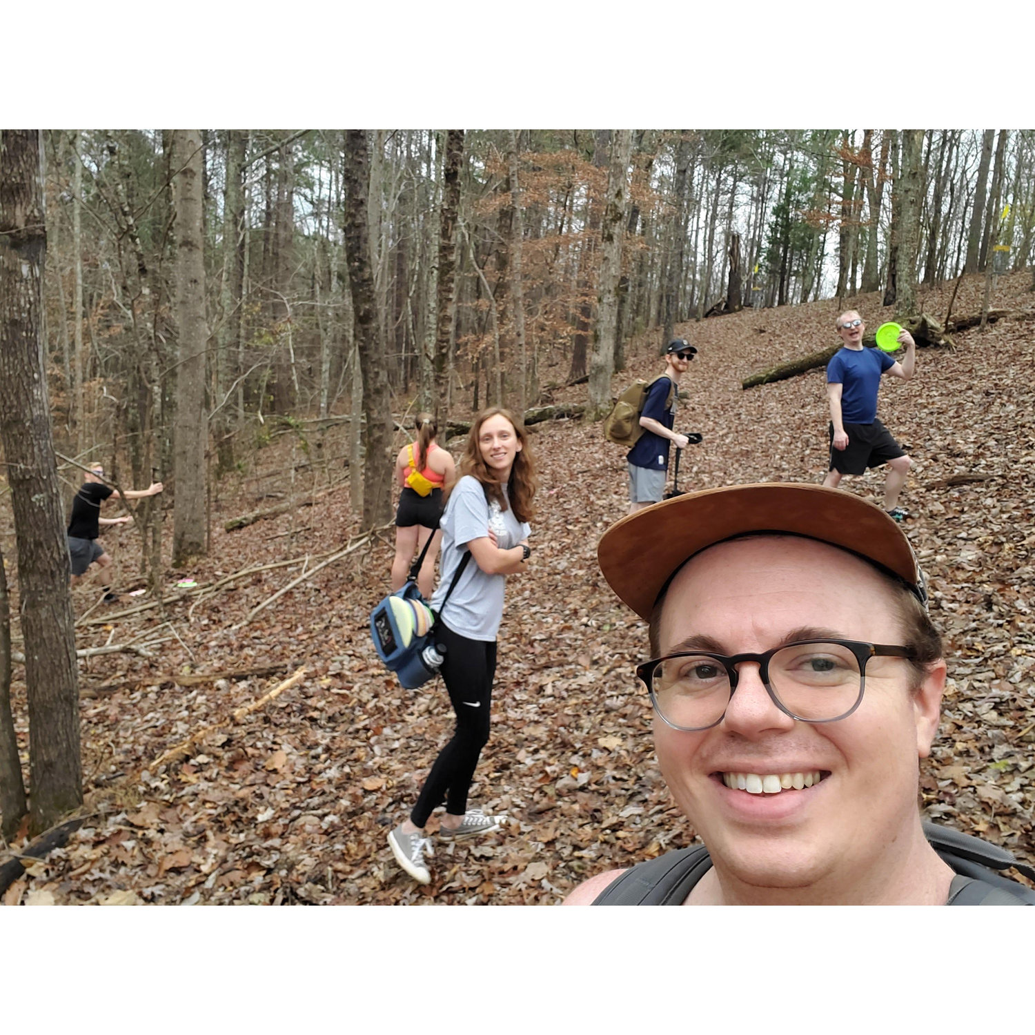 Disc golf with friends