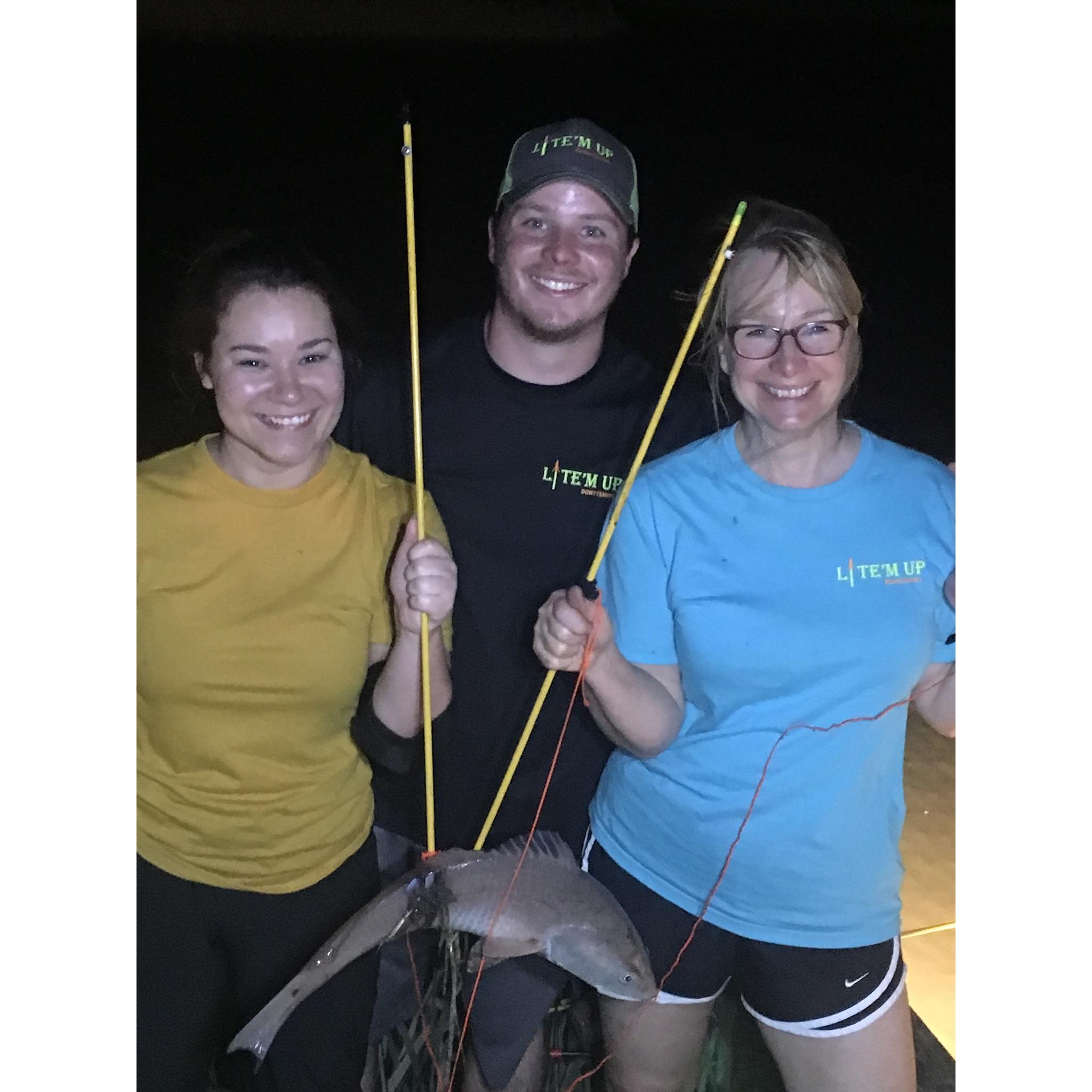 Bowfishing with my future in-laws