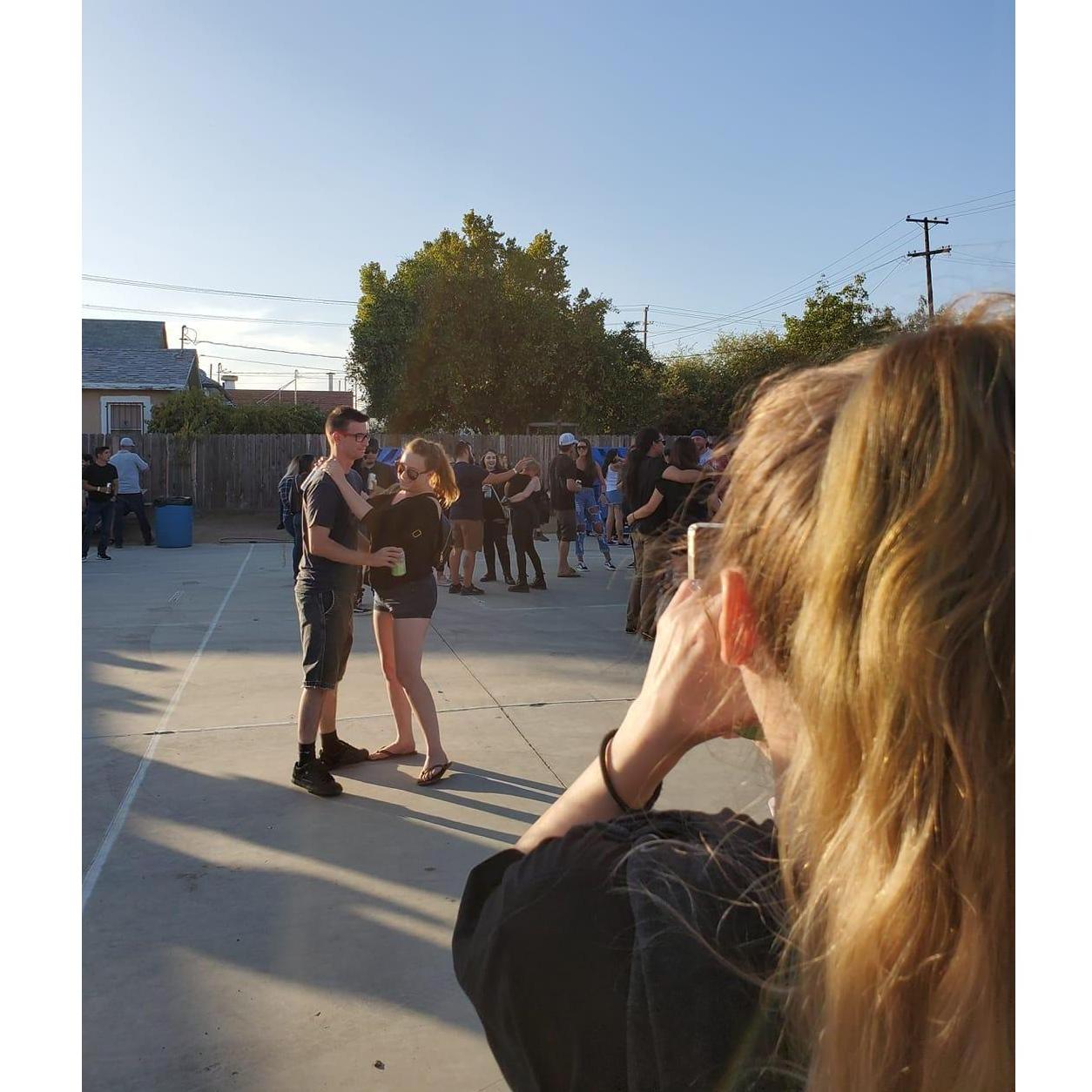 Slow dancing between bands