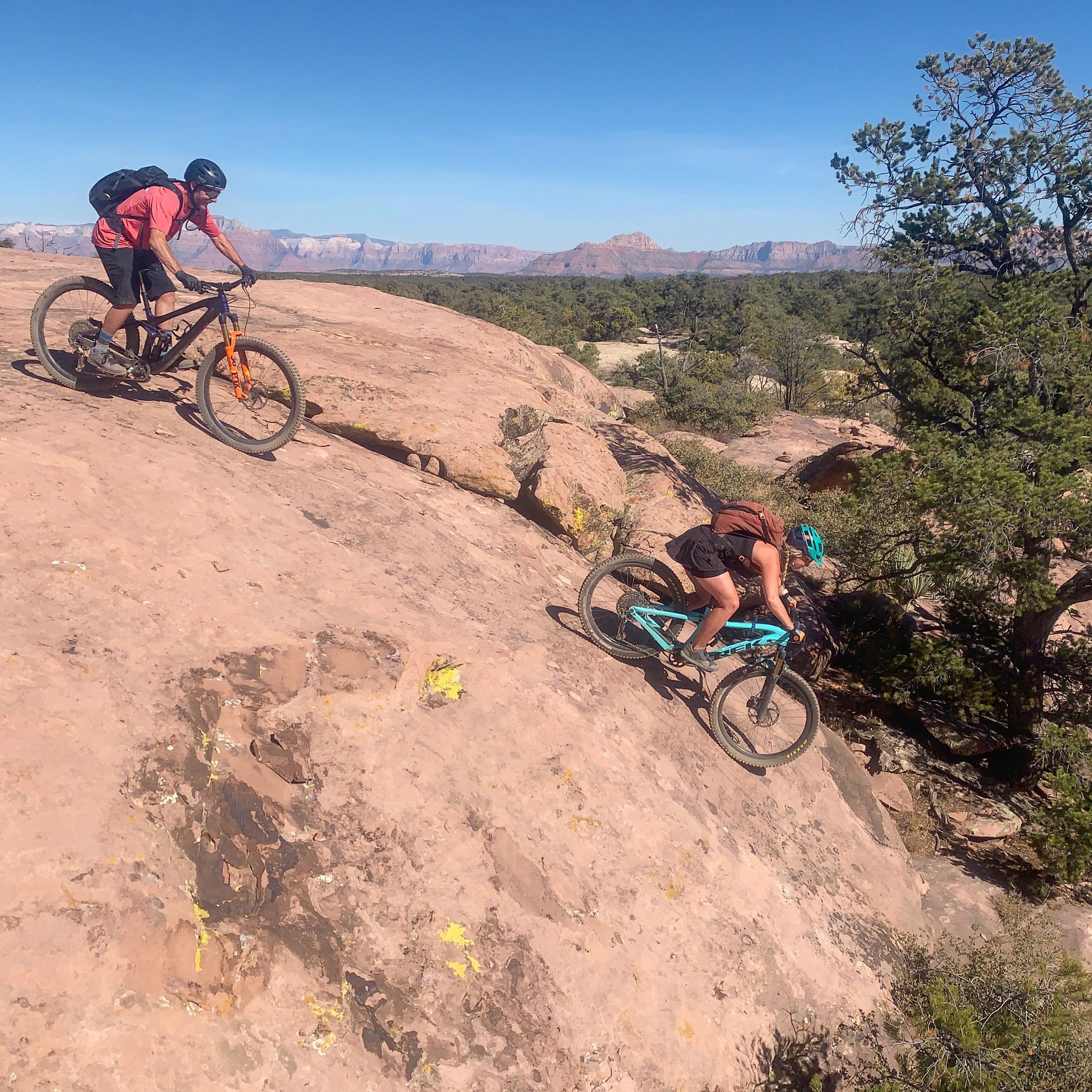 Pretty rare you find us both in the same biking photo!