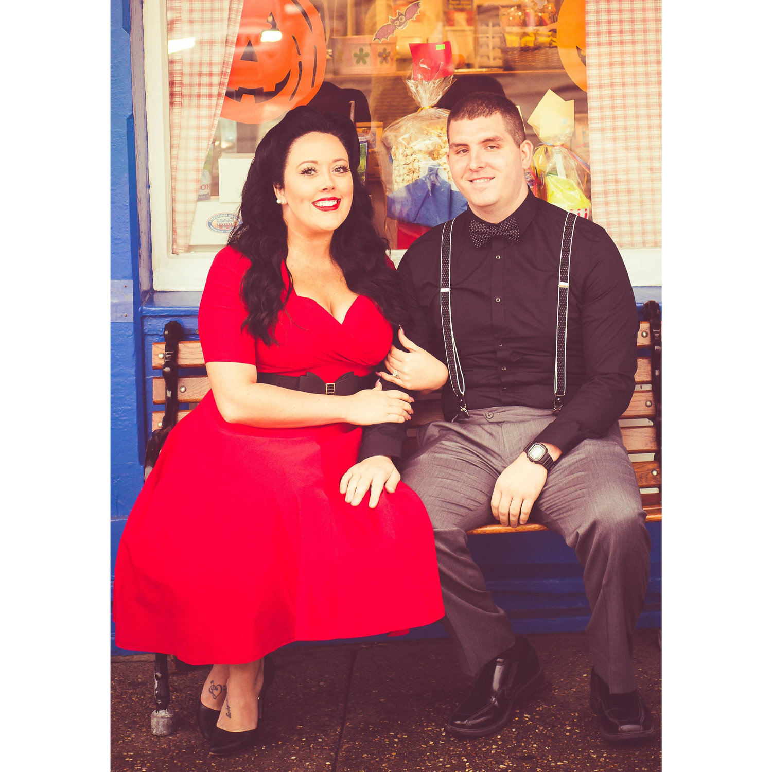 David Firtik and Haley-Jane Otto. Engagement Photo for the Record Courier in Portage County