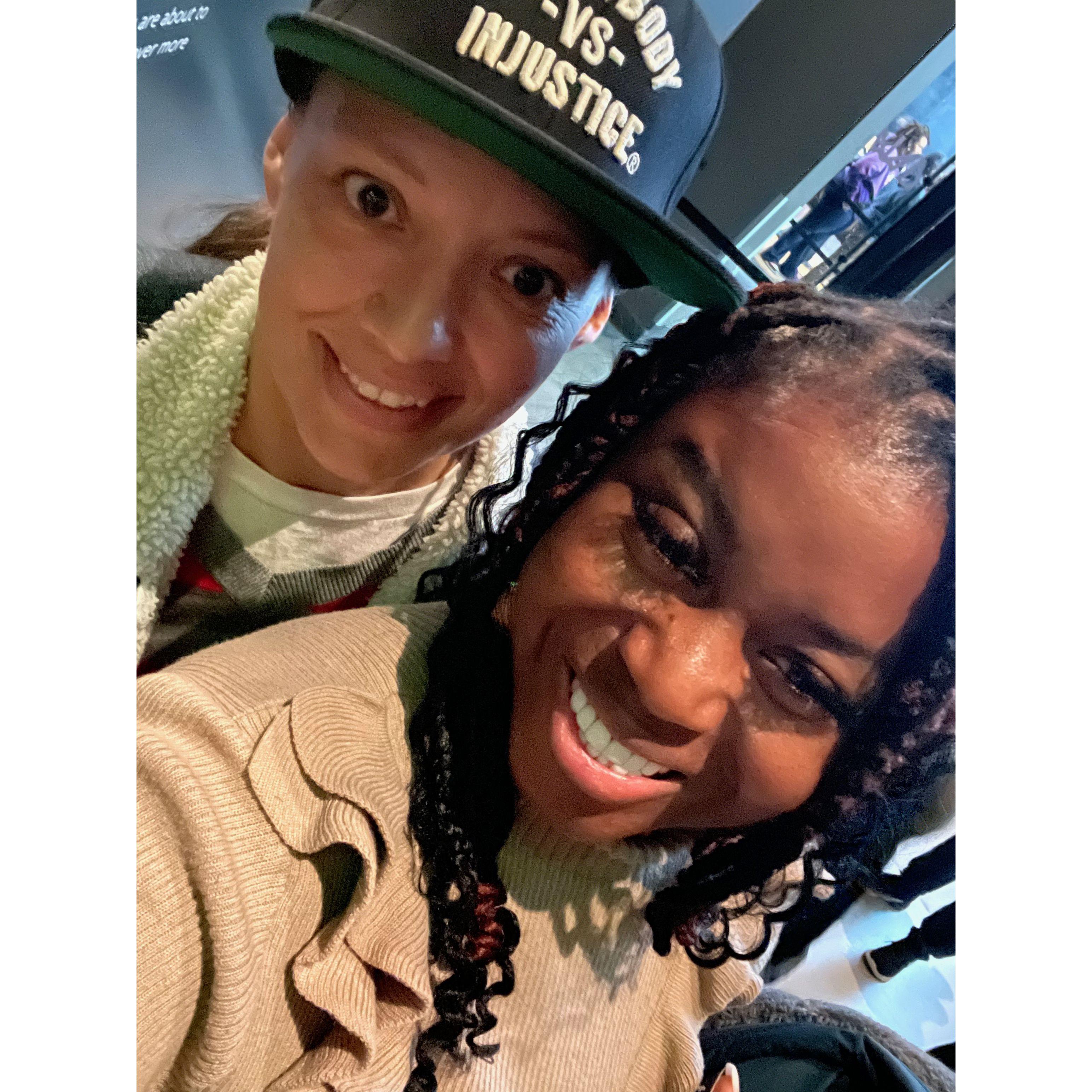 Our first date was 14 hours starting with this photo at the Black History Museum and then off to explore DC.