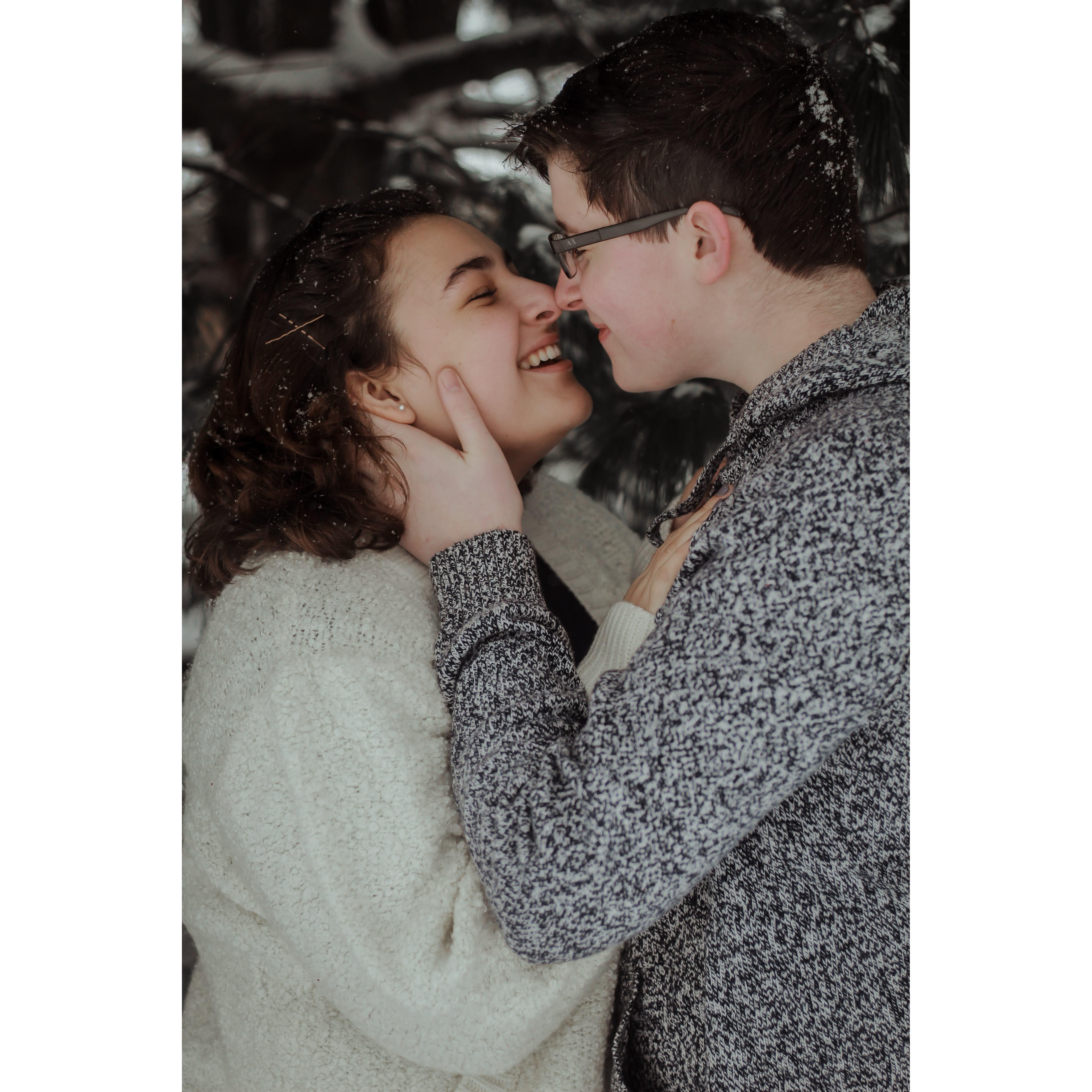 From our first photoshoot together! Photo credits: Sadie Sanville