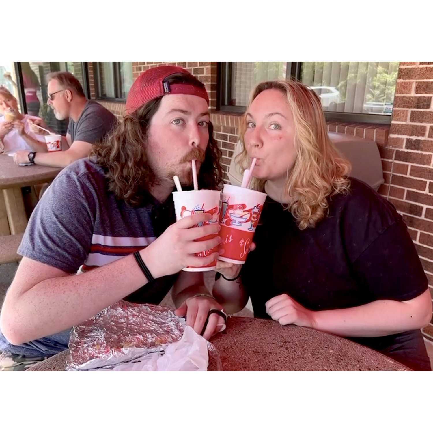 6.17.22 - Met at Sarris for some milkshakes during Zoe's work day