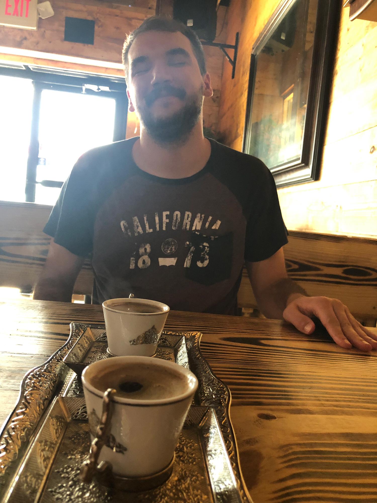 I love the way he takes in his coffee ☕️