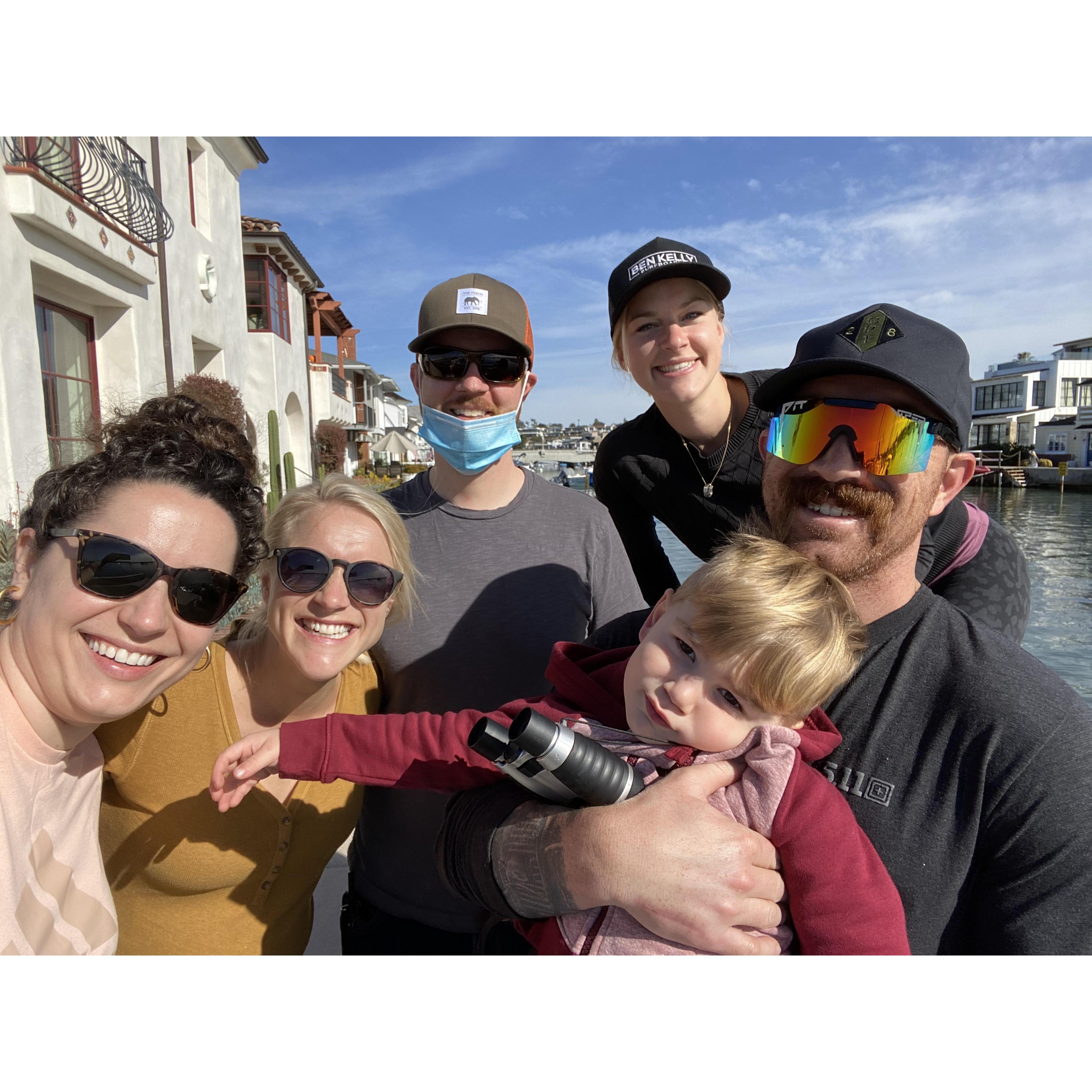 Hanging with the Kelly/Harris clan.