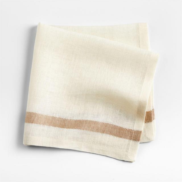 Insieme Striped Linen Napkin by Athena Calderone