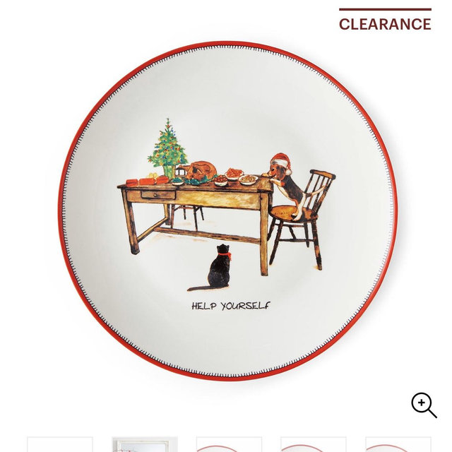 Kit Kemp Doodles Christmas 4 Cake Plates