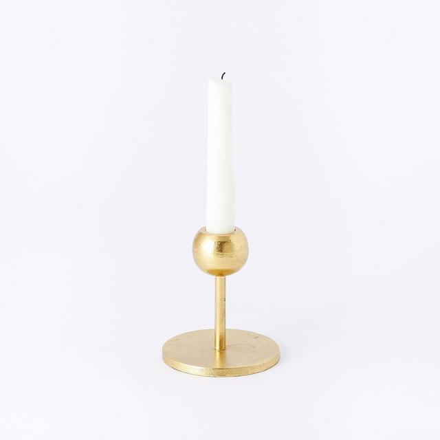 Aaron Probyn Brass Candleholder, Small, Set of 2