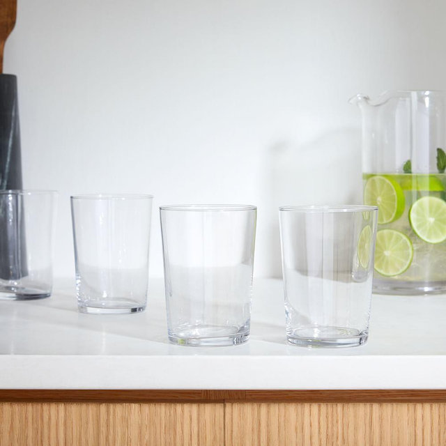 Bodega Glassware , Tumbler , Glass , Clear , Set of 4