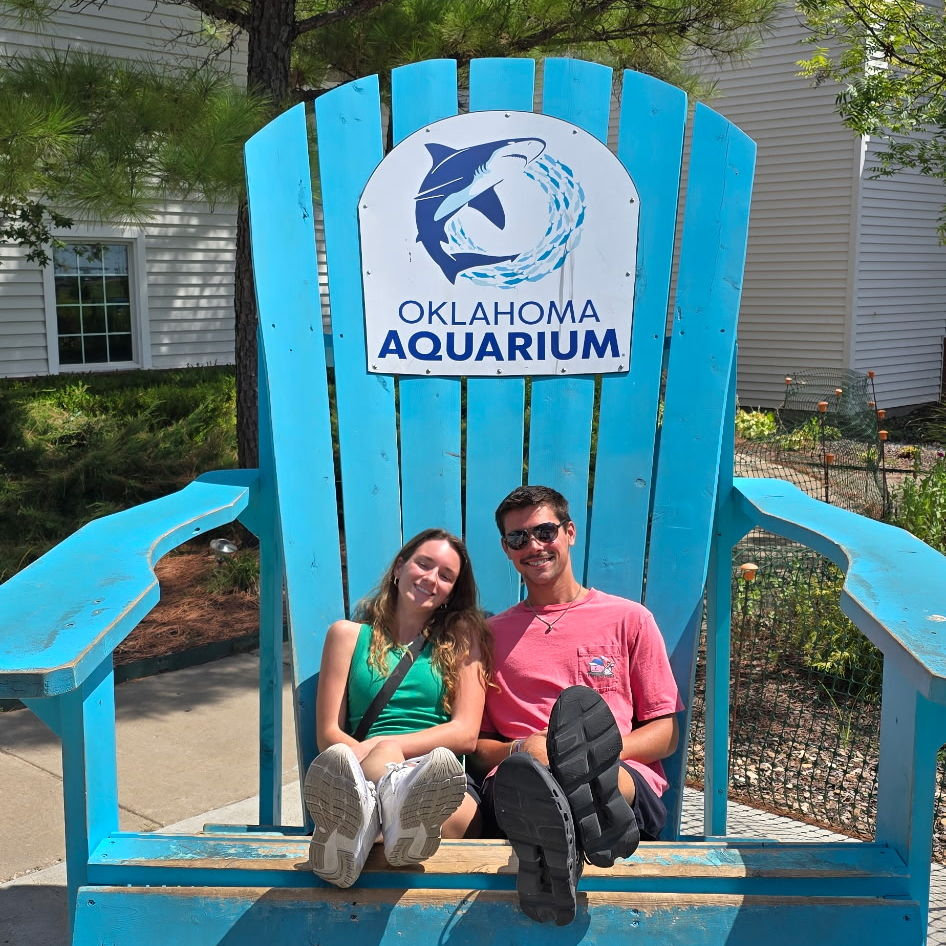 Ash and Ethan at the Oklahoma Aquarium