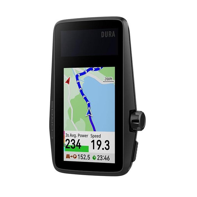 COROS DURA Solar GPS Bike Computer, 120-Hour GPS Battery Life, Solar Charging, 2.7" MIP Color Touchscreen, Fast Data Sync, Turn-by-Turn Navigation, Dual-Freq GPS, Strava, Ride with GPS, Komoot Routes
