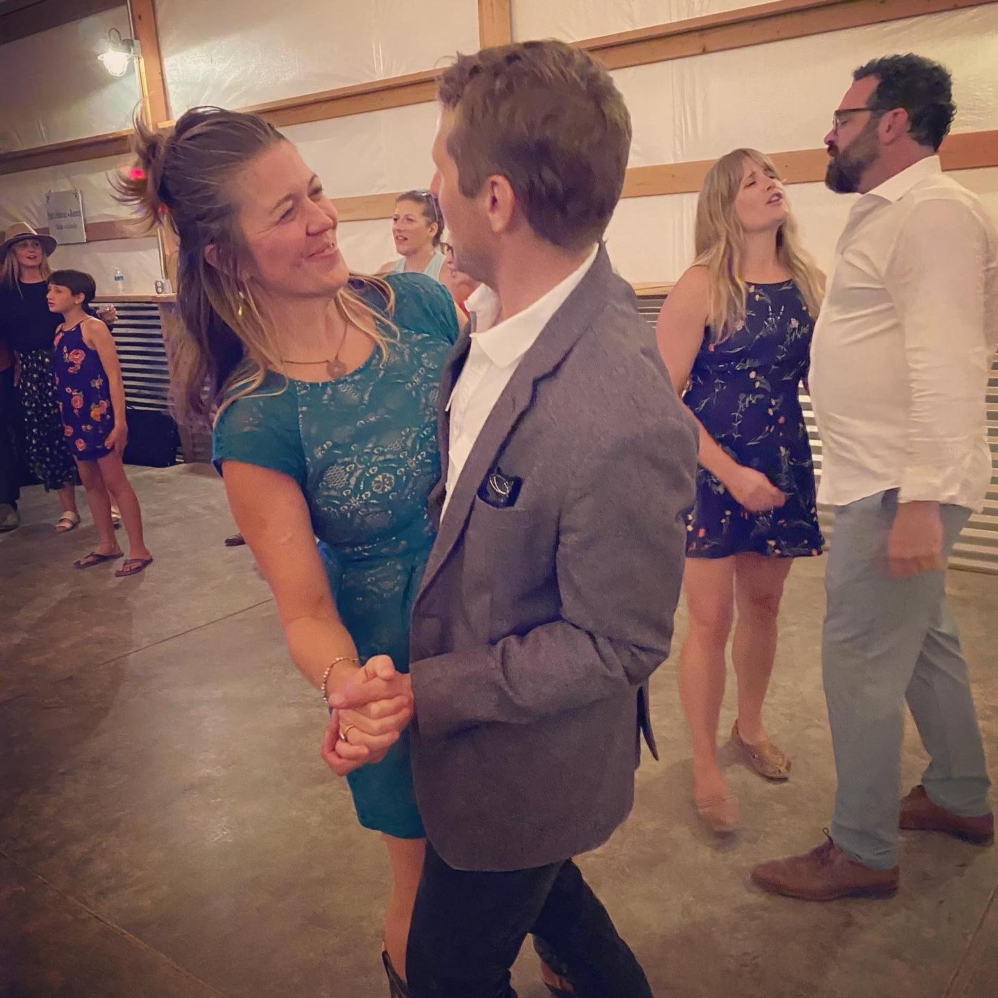 Dancing at our friends Monica and David's wedding in Salida