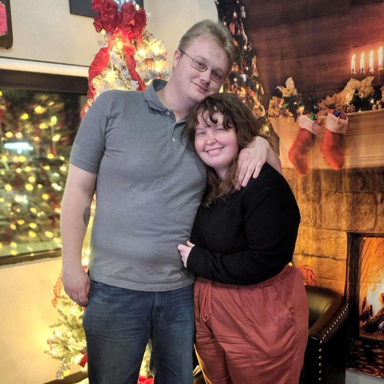Our first picture together ❤️ Taken at Catelyn's work Christmas party