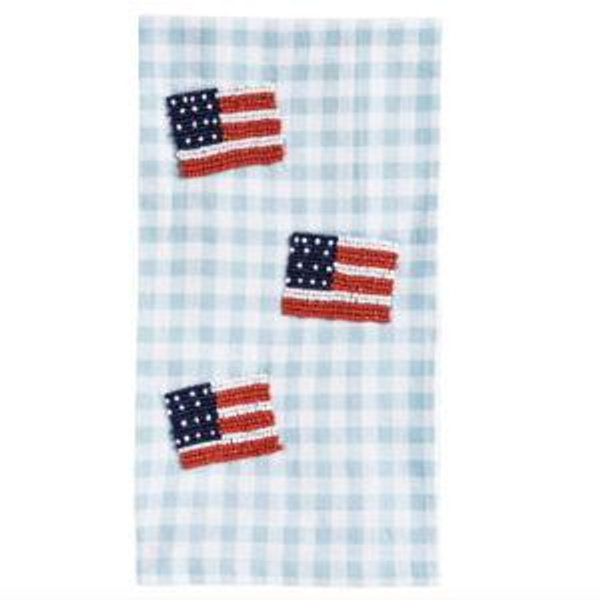 Flag Beaded Americana Towel
