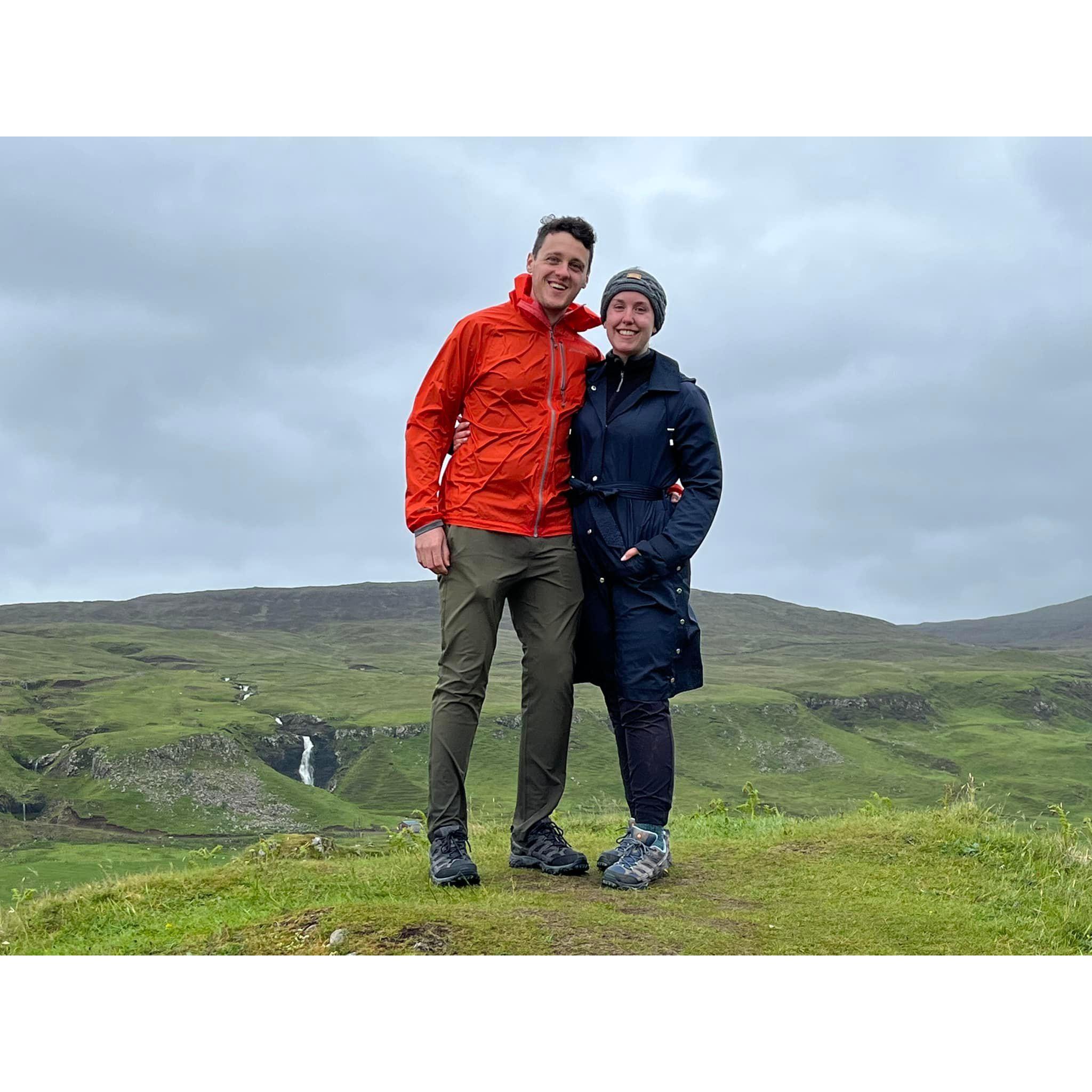 At the "Fairy Glen", Isle of Skye, Scotland
