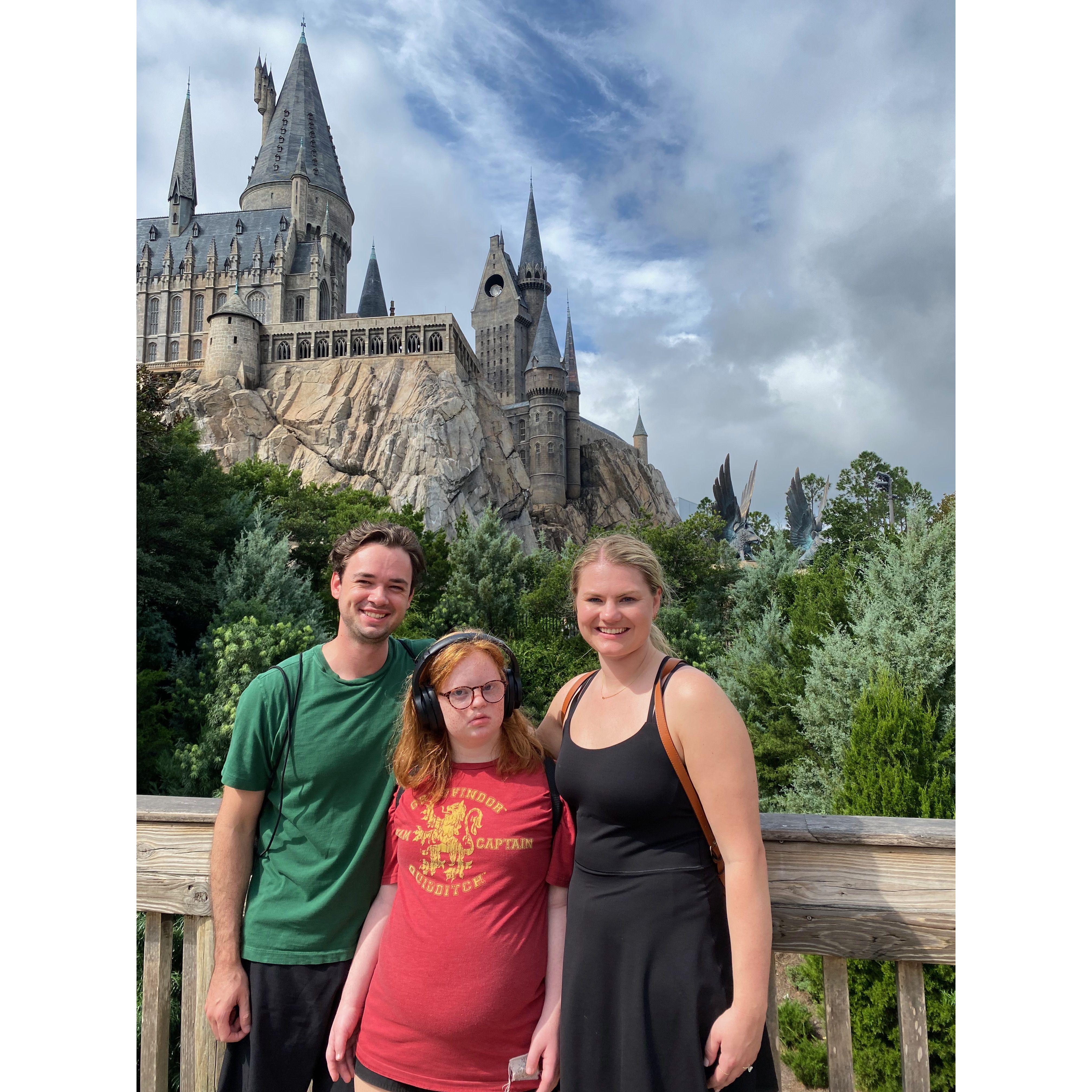 Post-engagement trip to Universal Studios Orlando