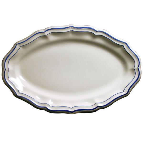 Gien Filet Bleu Oval Platter