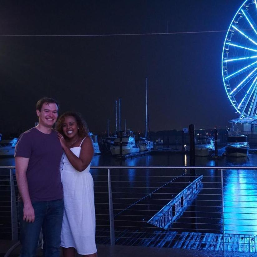 Right after Geoff proposed at the National Harbor Ferris Wheel!
Washington, D.C.
May 2019