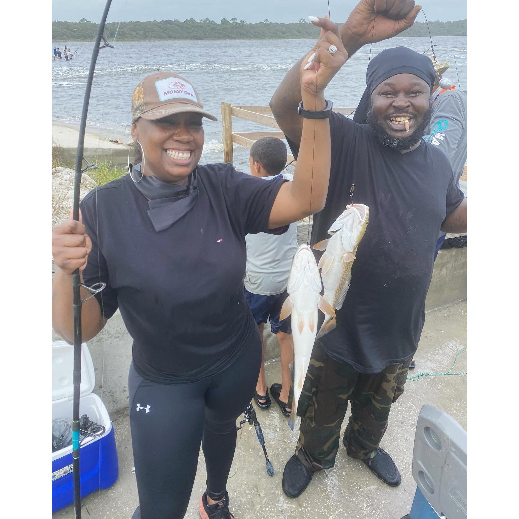 We love fishing together